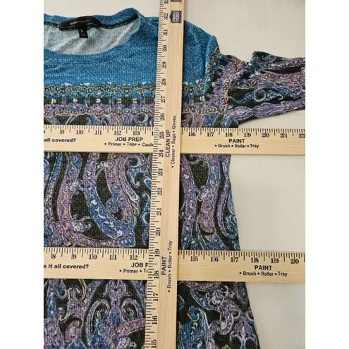 NEW BCBGMAXAZRIA ELM COMBO JEANNA BAROQUE PAISLEY Sheath DRESS SIZE XS