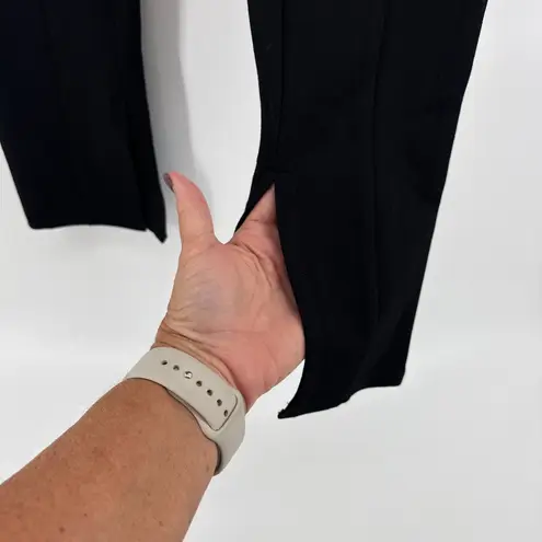 ANINE BING Black Max Pants Slit Hem Career Casual Stretch Modern Size 38