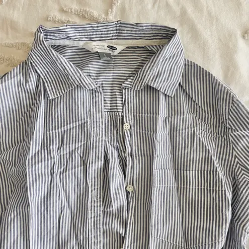 Pinstripe Button Up Size L