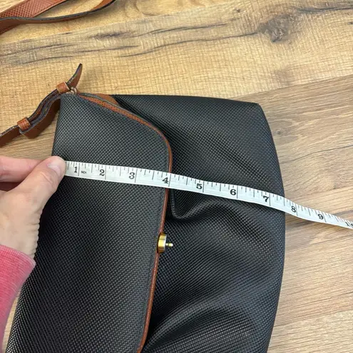 Bottega Veneta Gold Tone Black Leather Crossbody Bag Purse Vintage Marco Polo