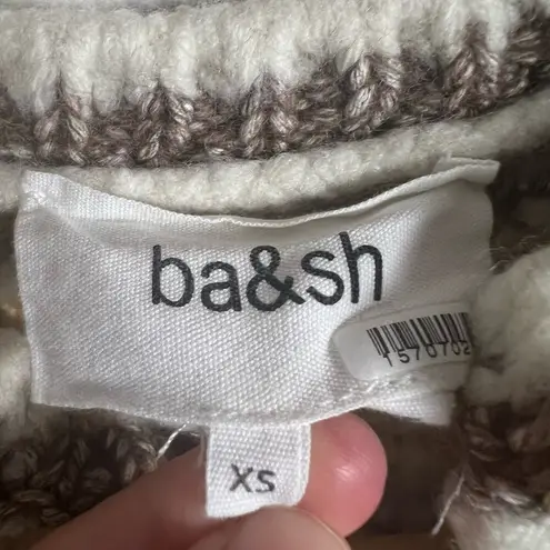 Ba&sh Bill Tweed Knit Button Front Cardigan Sweater Jacket Size XS