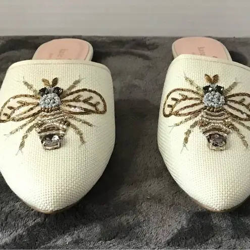 Kate Spade  New York BEE Shoe Maddie Bee Buzz Worthy Mules So Cute 7.5M New N/Box