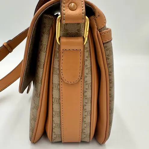 Celine Macadam Coated
Canvas Crossbody Bag Tan