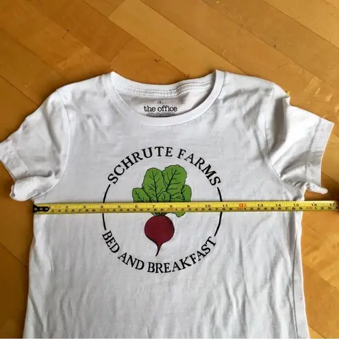 The Office âShrute Farms Bed + Breakfastâ Fitted Tee, White, Black, Size XS White