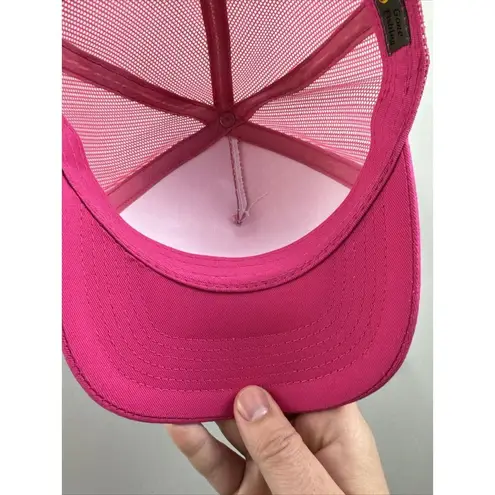 Bass Pro Shops  Hat Cap Camp Snapback Trucker Mesh Fish Outdoor Pink Ladies GUC