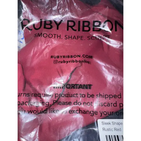 Brand New Ruby Ribbon Women's Size 32 Rustic Red Sleek Shaping Tank