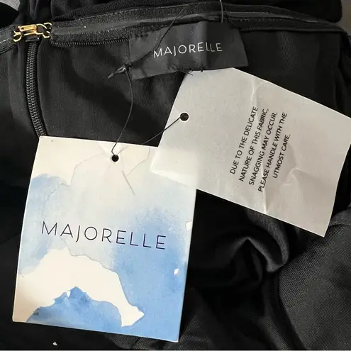 Majorelle NEW NWT Giules Strapless Ruched Maxi Gown In Black