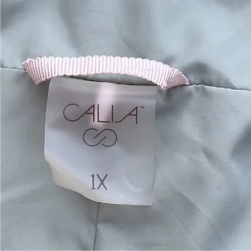 EUC CALIA Quilted Lightweight Coat Sage
Green Size 1X Retail $125.00