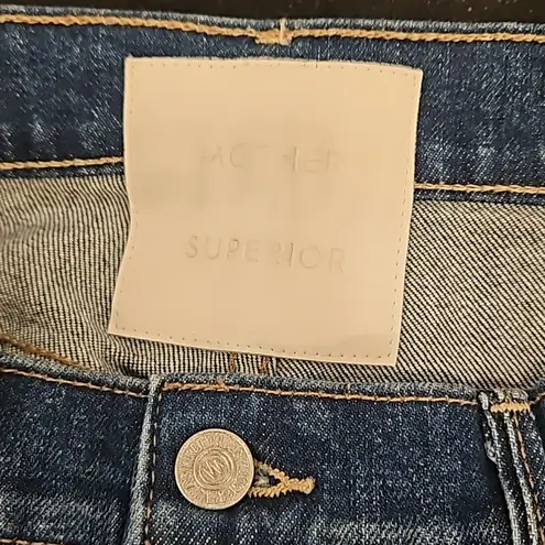 đź’•MOTHER SUPERIORđź’• The Lasso Heel Jeans ~ Let's Wine About It 32 NWT Blue