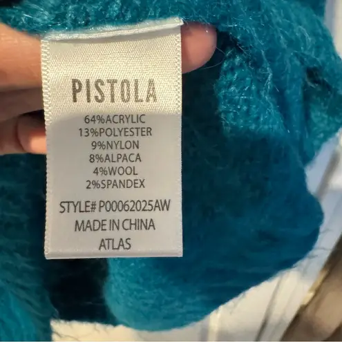 Pistola NWT Carlen Mock Neck Atlas Blue Sweater | XL