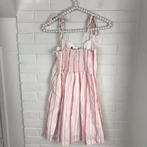 NWT Coast Boutique Tie Front Stripe Mini Dress Size S White