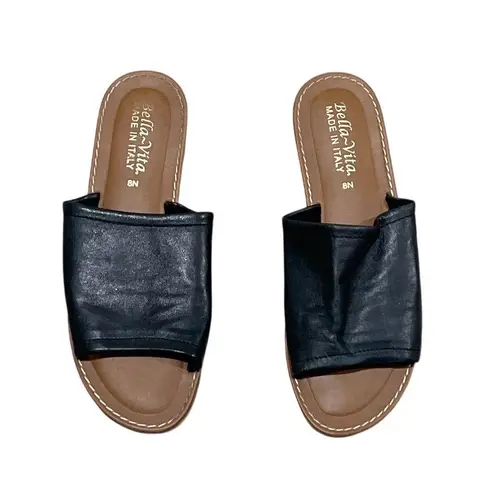 Bella Vita Women's Slide Sandals Black Size 8 Casual Summer