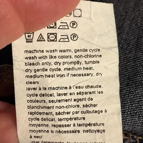 Calvin Klein Jeans dark blue denim cropped jean jacket size M NEW Size M