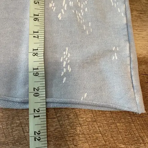 Thread Supply Blue Denim Splash Print Pullover Sweatshirt Women's Size S