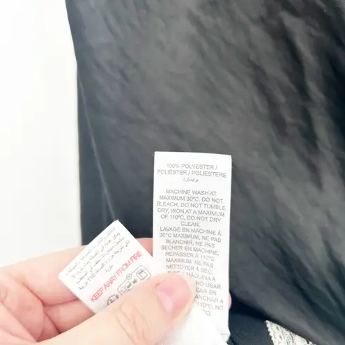 Edikted Womens Coquette Lace Bow Satin Effect Mini Slip Dress Size XL Black