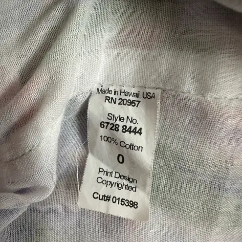 Tori Richard Floral Hawaiian Dress Mini Purple Green Preppy Resortwear Tropical - Image 8