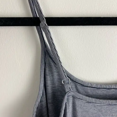 Crane & Lion Pima Cotton Maxi Dress Size 2 Storm Front Stripe