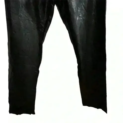 Lulus  Women's Black Faux Leather Dress Pants Size M Party/Cocktail