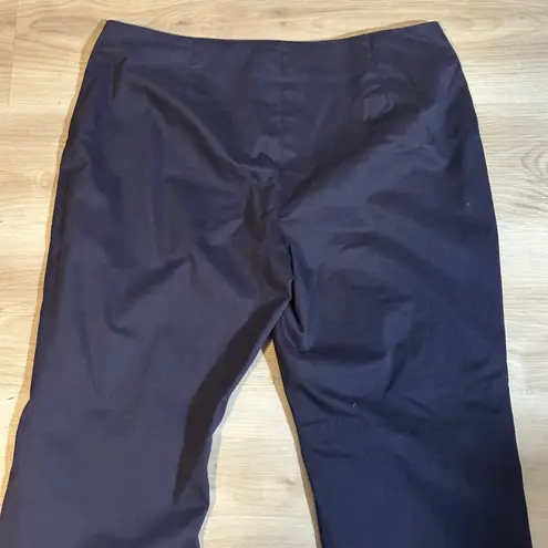 Doncaster Collection Women's Navy Blue Cotton Spandex Straight Leg Pants Size 8