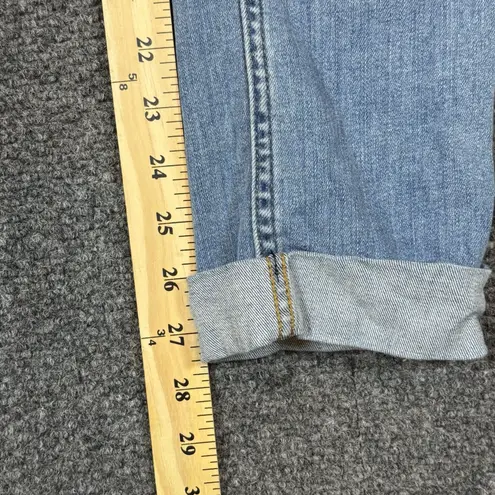 Hudson Jeans Womens Size 26 Blue Denim Bacara Crop Straight Cuffed Stretch