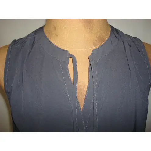 prAna New Womens NWT XS Natassa Tunic Coal Gray UPF Sleeveless Long Top Pockets Dark