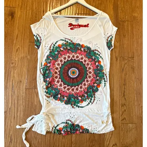 Desigual Kleid printed embellished tunic blouse xxl