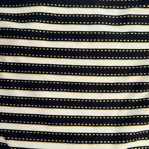 Nip Tuck Swim Womens Size 6 Bikini Swimwear Bottoms Black White Stripe NWT