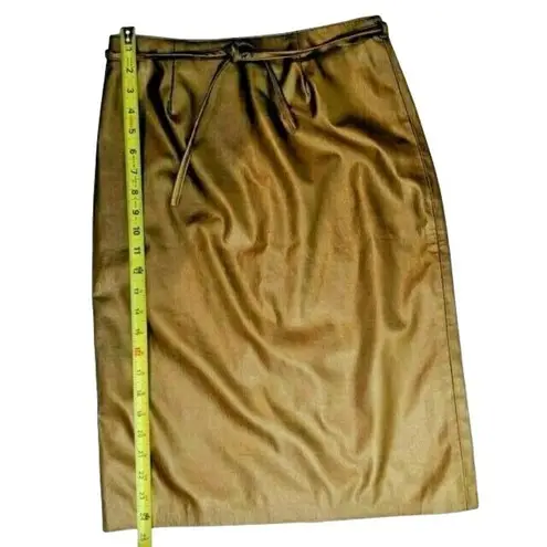 Affiniti Small Gold Polyester Blend Zippered Back