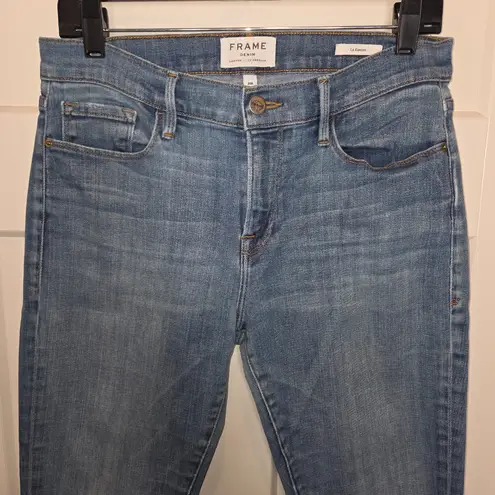 Frame Le Garcon Boyfriend Skinny Denim Jeans Storm Lgj310 Size 28