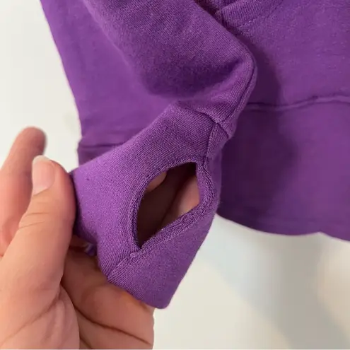 Purple Asymmetrical Cowl Neck Sweater Zipper Turtleneck women’s size large