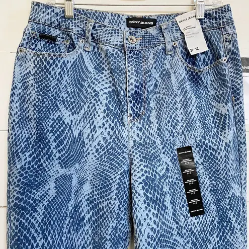 DKNY  High Rise Skinny Delancey Snake Skin Printed Jeans SZ 31/12 NWT WMN'S