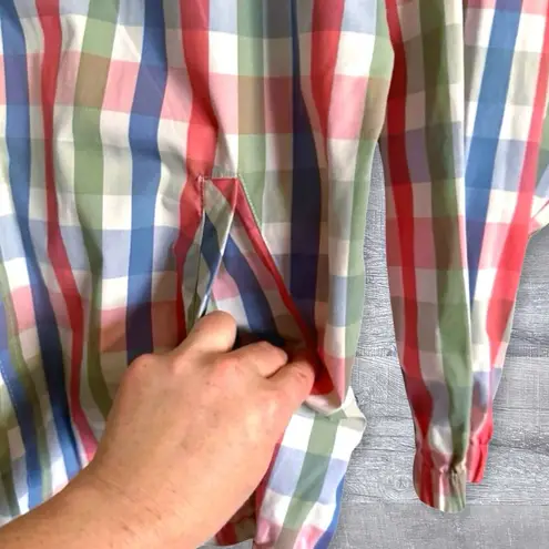 Koret Francisca Vintage 90s Lightweight Jacket S Pastel Plaid Coastal Preppy Multiple