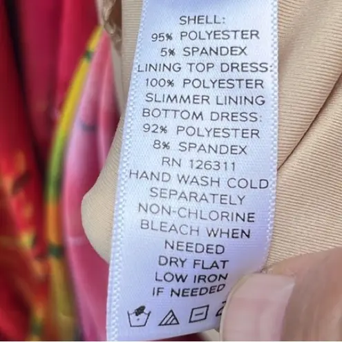 Susan Graver Like New Bright Floral Maxi Dress Medium