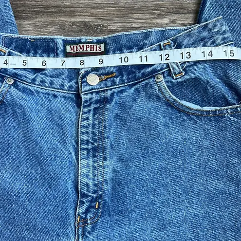 90s Memphis High Rise Tapered Leg Mom Jeans Size 12 Petite 💙 Blue