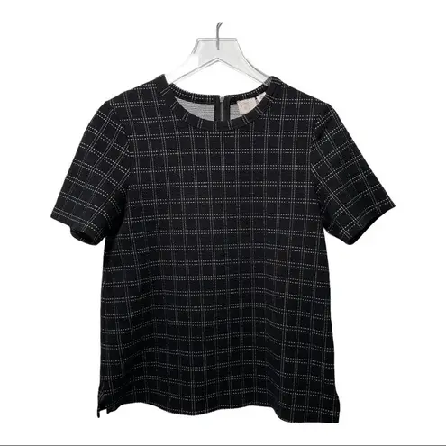 Anthropologie  x POSTMARK Size Small Keisha Grid Print Top Business Office