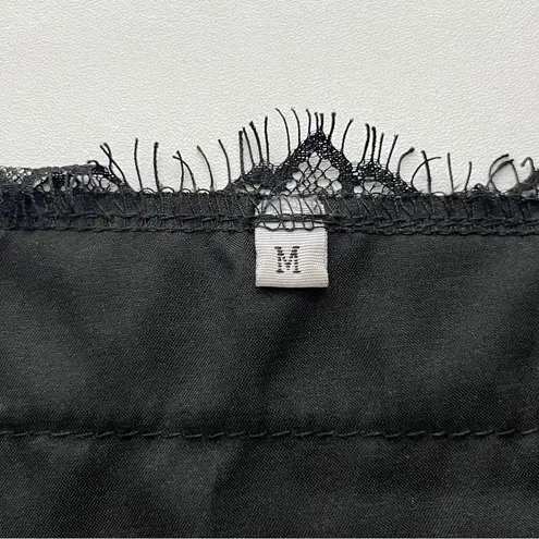 Black Lace Trim Cami Top Size M