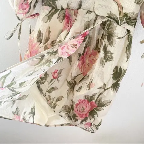 Alice McCALL Salvatore Metallic Floral Mini Dress Gold Size 0 NWT