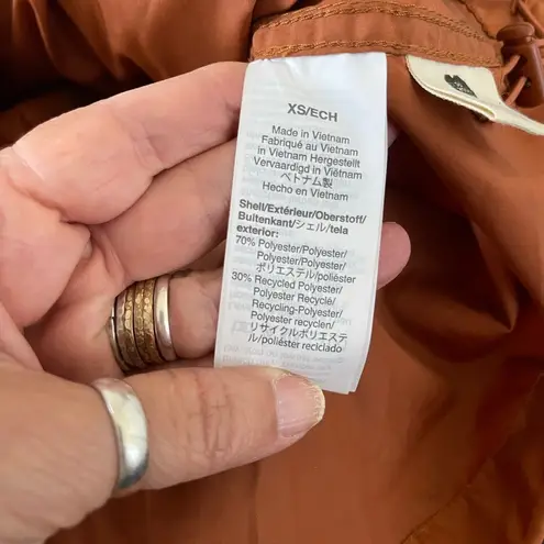 Madewell  Women’s Raincheck Packable Rain-jacket In A Rust Color Size XS