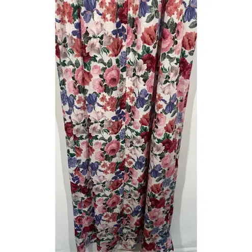 Miss Elaine Women's Floral Multicolor Nightgown Size Large Pink