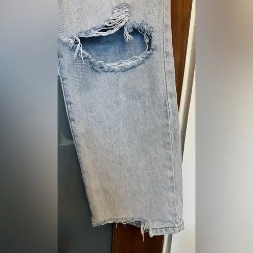 Pistola Women’s Charlie Denim Frayed Distressed High Rise Lite Wash Jeans 25