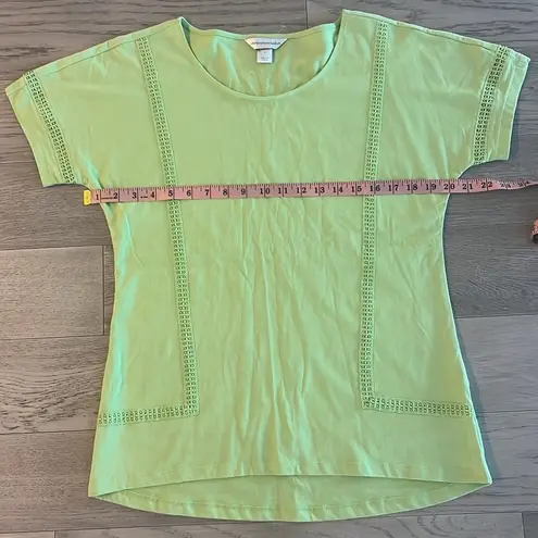 Christopher & Banks Green Business Casual Shirt Size Small