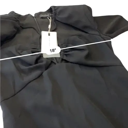 Endless Rose Crossover strap little Black mini dress Long Sleeve NEW Size small