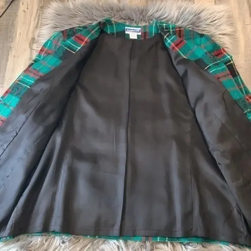Pendleton Vintage wool tartan plaid jacket blazer size 20 tall 80’s/90’s Y2K