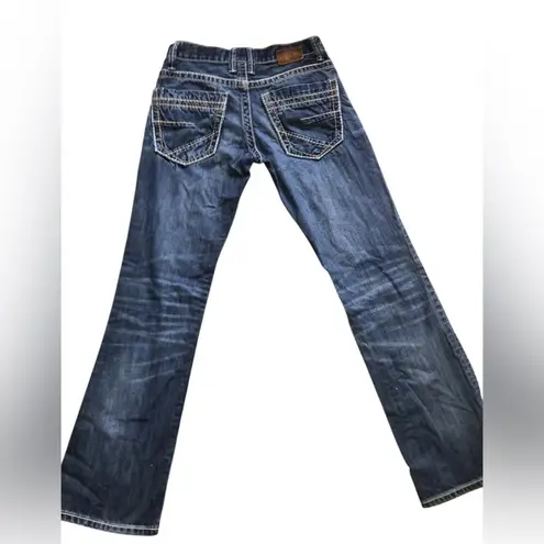 BKE Blue Boot Cut Jeans Classic Style Aiden