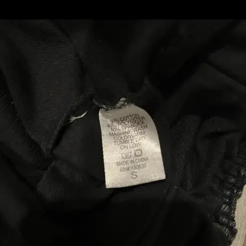 Earthbound Flower Child Black Flare Pants Size Small