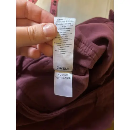 Faherty Women's Stretch Cord Wide Leg Pant Burgundy Corduroy Size 26 Boho - Image 12