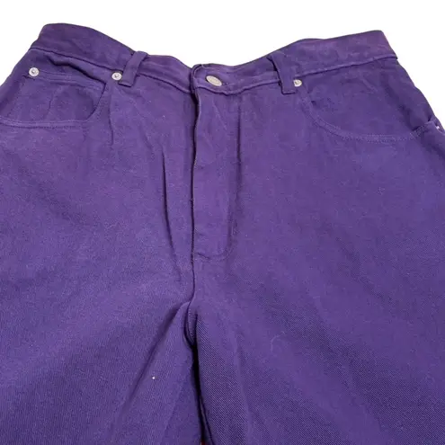 Vintage 90s No Excuses Femme Fatale Jeans Size 13 Purple High Waist Straight Leg
