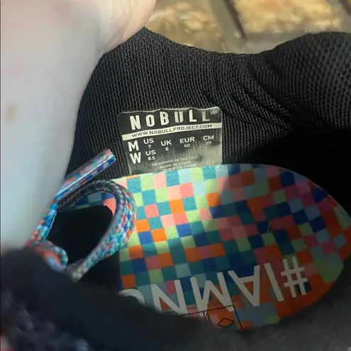 Nobull Heathered Gray Rainbow Pixel Outwork Edge (Impact) Athletic Shoes 8.5