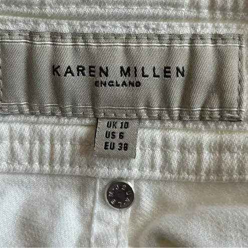 Karen Millen White Denim Capris Women’s Size 6