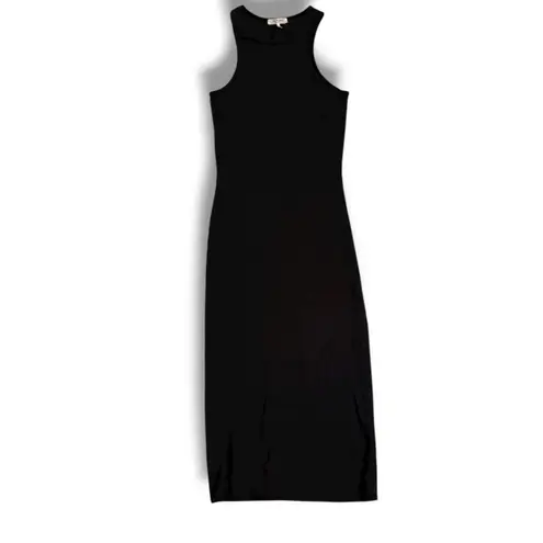 Rag & Bone Large The Essential Ribbed Tank Midi Bodycon Dress Minimalist Capsule Black